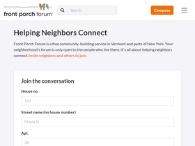 'frontporchforum.com' screenshot