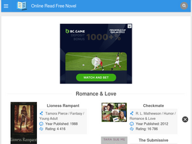 'onlinereadfreenovel.com' screenshot