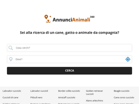 'annuncianimali360.com' screenshot