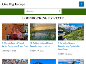 'ourbigescape.com' screenshot