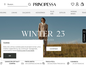 'lojaprincipessa.com.br' screenshot