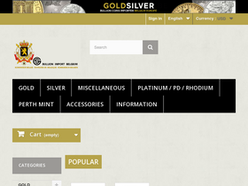'goldsilver.be' screenshot