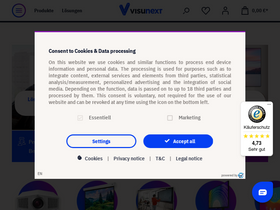 'visunext.de' screenshot