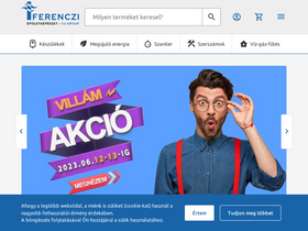 'ferencziepuletgepeszet.hu' screenshot