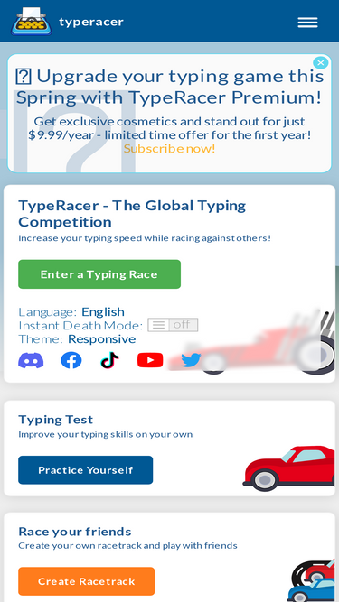 Typeracer Typing Assist