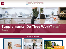 'texvetpets.org' screenshot