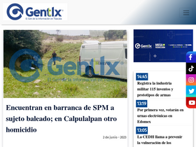 'gentetlx.com.mx' screenshot
