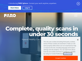 'faro.com' screenshot