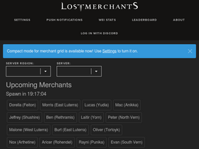 'lostmerchants.com' screenshot
