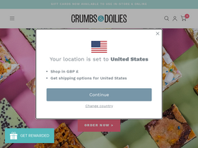 'crumbsanddoilies.co.uk' screenshot