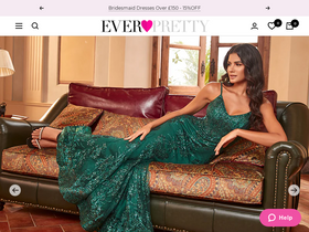 Ever-Pretty homepage screenshot