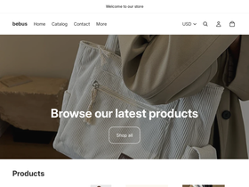 bebus.shop homepage screenshot
