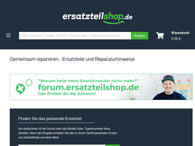 'ersatzteilshop.de' screenshot