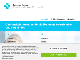 'beipackzetteln.de' screenshot