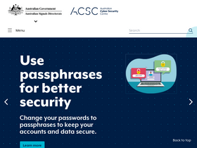 'cyber.gov.au' screenshot