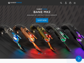 'saberforge.com' screenshot