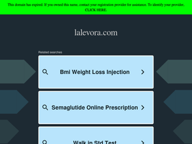lalevora.com homepage screenshot