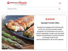 'fraenkische-rezepte.de' screenshot