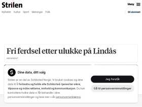 'strilen.no' screenshot