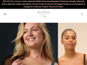 secretdrawerslingerie.com homepage screenshot