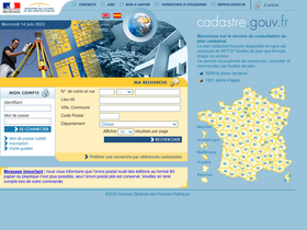 'cadastre.gouv.fr' screenshot