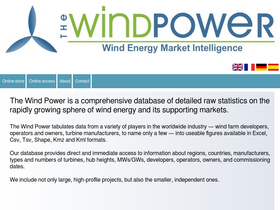 'thewindpower.net' screenshot