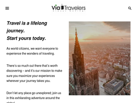 'viatravelers.com' screenshot