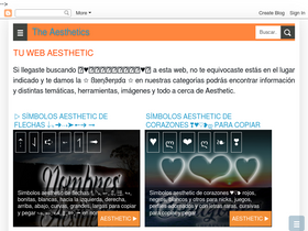 'theaesthetics.shop' screenshot
