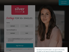 'silversingles.co.uk' screenshot