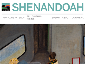 'shenandoahliterary.org' screenshot