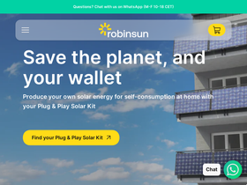 Robinsun homepage screenshot