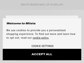 'miista.com' screenshot