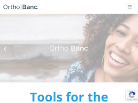 'orthobanc.com' screenshot