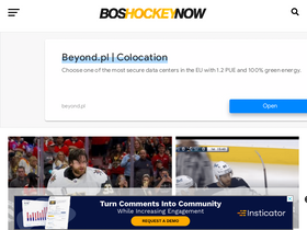 'bostonhockeynow.com' screenshot