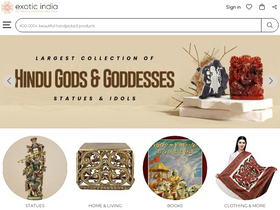 'exoticindia.com' screenshot