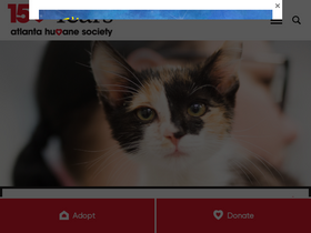 'atlantahumane.org' screenshot