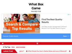 'whattheboxgame.com' screenshot