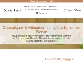 'comme-avant.bio' screenshot