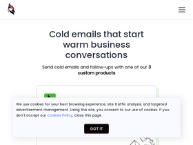 'woodpecker.co' screenshot