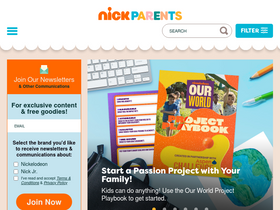 'nickelodeonparents.com' screenshot