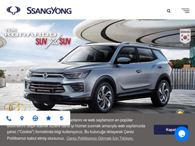 'ssangyong.com.tr' screenshot