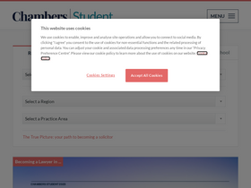 'chambersstudent.co.uk' screenshot