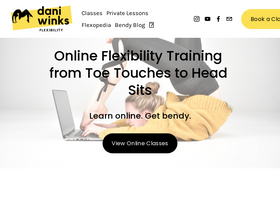 'daniwinksflexibility.com' screenshot