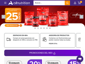 'allnutrition.cl' screenshot