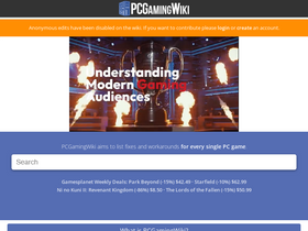 'pcgamingwiki.com' screenshot