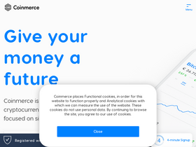 'coinmerce.io' screenshot