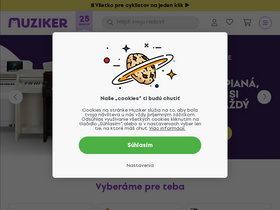 'muziker.sk' screenshot