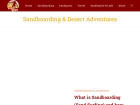 'sand-boarding.com' screenshot