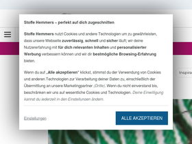 'stoffe-hemmers.de' screenshot