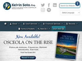 'osceolaclerk.com' screenshot